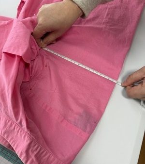 サンプルのお洋服から型紙を写しとるレッスン